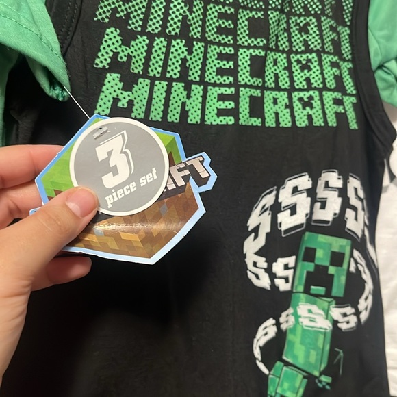 Matching Sets | Minecraft Boys Clothes 3pc Top And Short Set | Poshmark